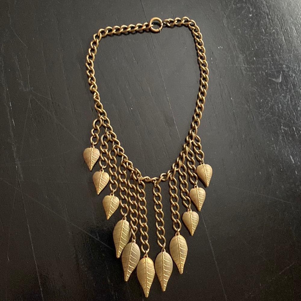 Vintage 1930s Brass Necklace